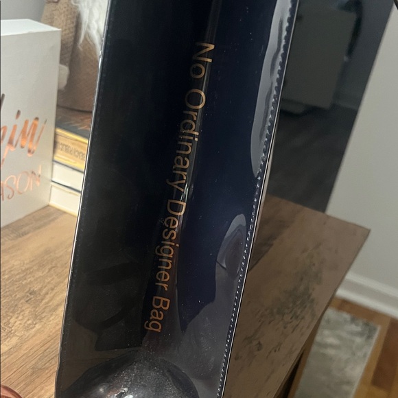 Ted Baker Black Tote with White and Pink Floral Design - Picture 2 of 4